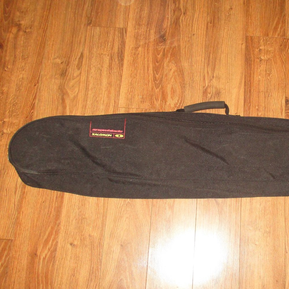 SALOMON Snowblade Ski Carry Storage Black Bag w/Handle & Shoulder Strap
